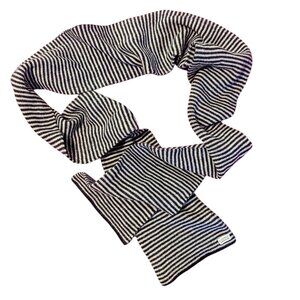 Uimi Merino Wool Scarf Cozycore Cozy Core Stripe Natural Fibers Unisex Australia